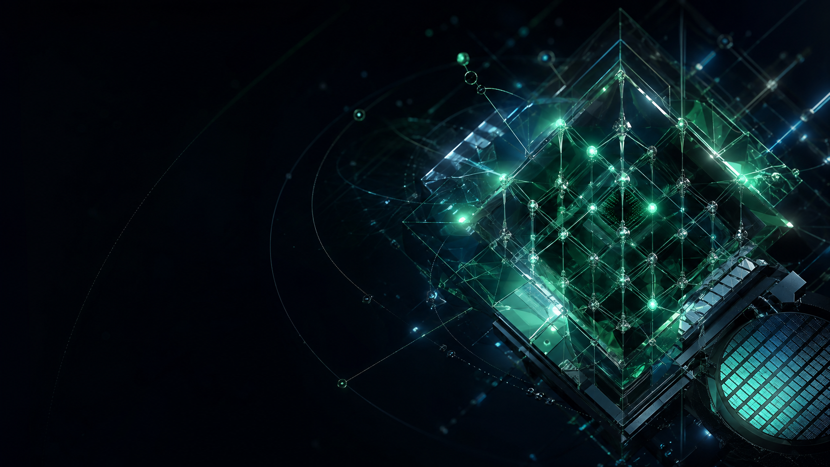 Crystalline neural and semiconductor network